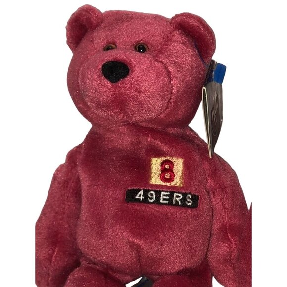49ers JERRY RICE STEVE YOUNG LIMITED TREASURES BEARS STUFFED ANIMAL PLUSH 8 INCH - Picture 2 of 9